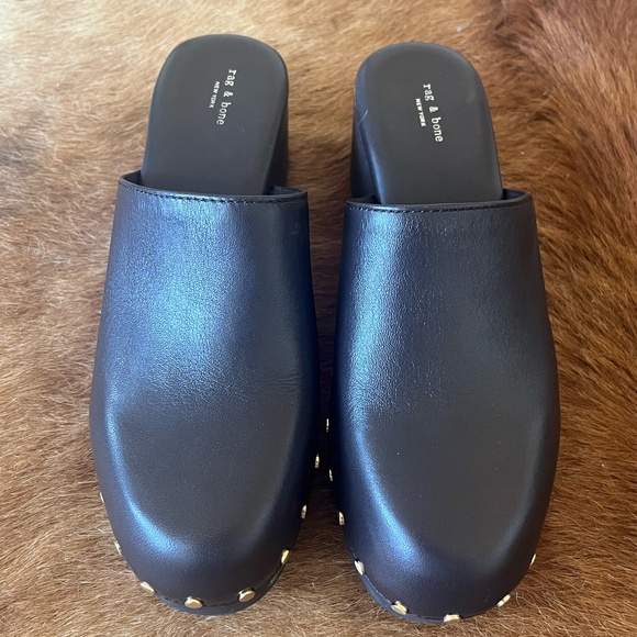 rag & bone Mara Clog Espresso 7 - Picture 1 of 5